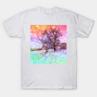 Snow storm tree T-Shirt